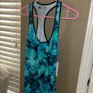 Xersion Teal and Black Women's Tank Top